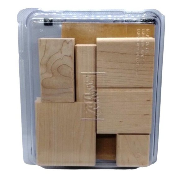 Stampin Up Delight in Life 6 Piece Rubber Stamp Kit Unmounted 2007 Floral Flower - Picture 4 of 4